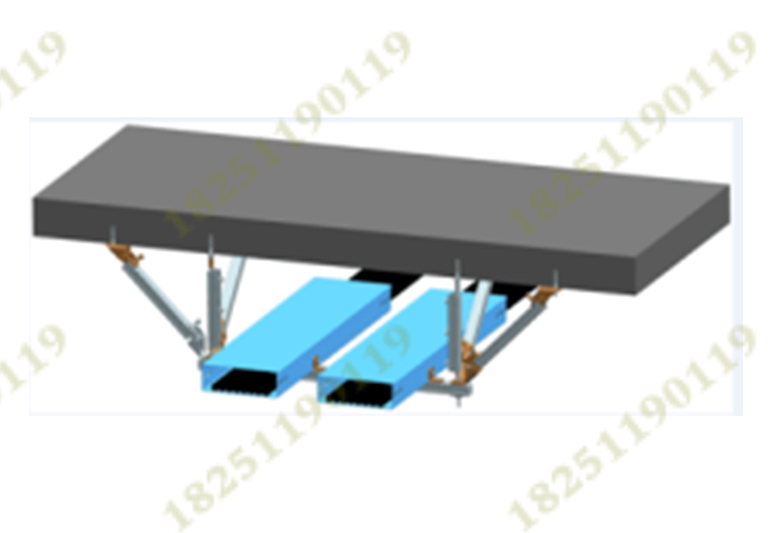共架桥架双侧双纵抗震支架,并排线缆桥架抗震支架,多桥架抗震支吊架