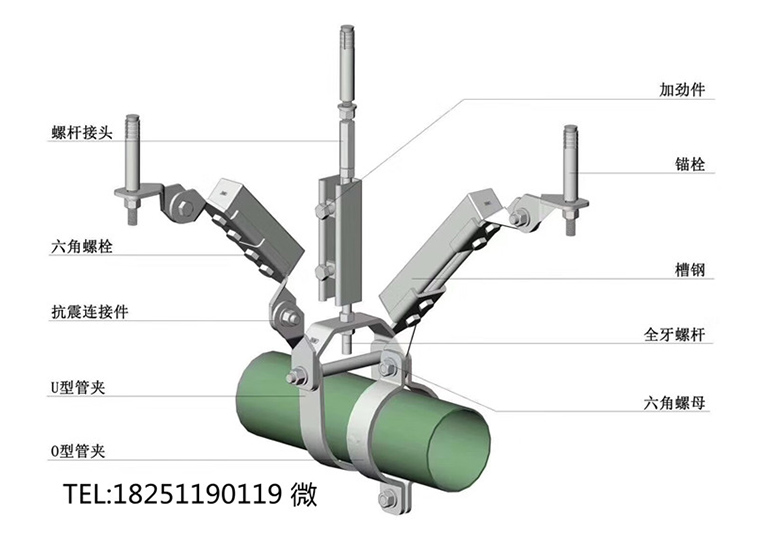 ★消防抗震支架丨管道-风管-桥架抗震支吊架厂家,抗振支架